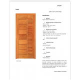 preço de porta de madeira com vidro Ondina