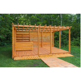 madeira deck para área externa Curuzu